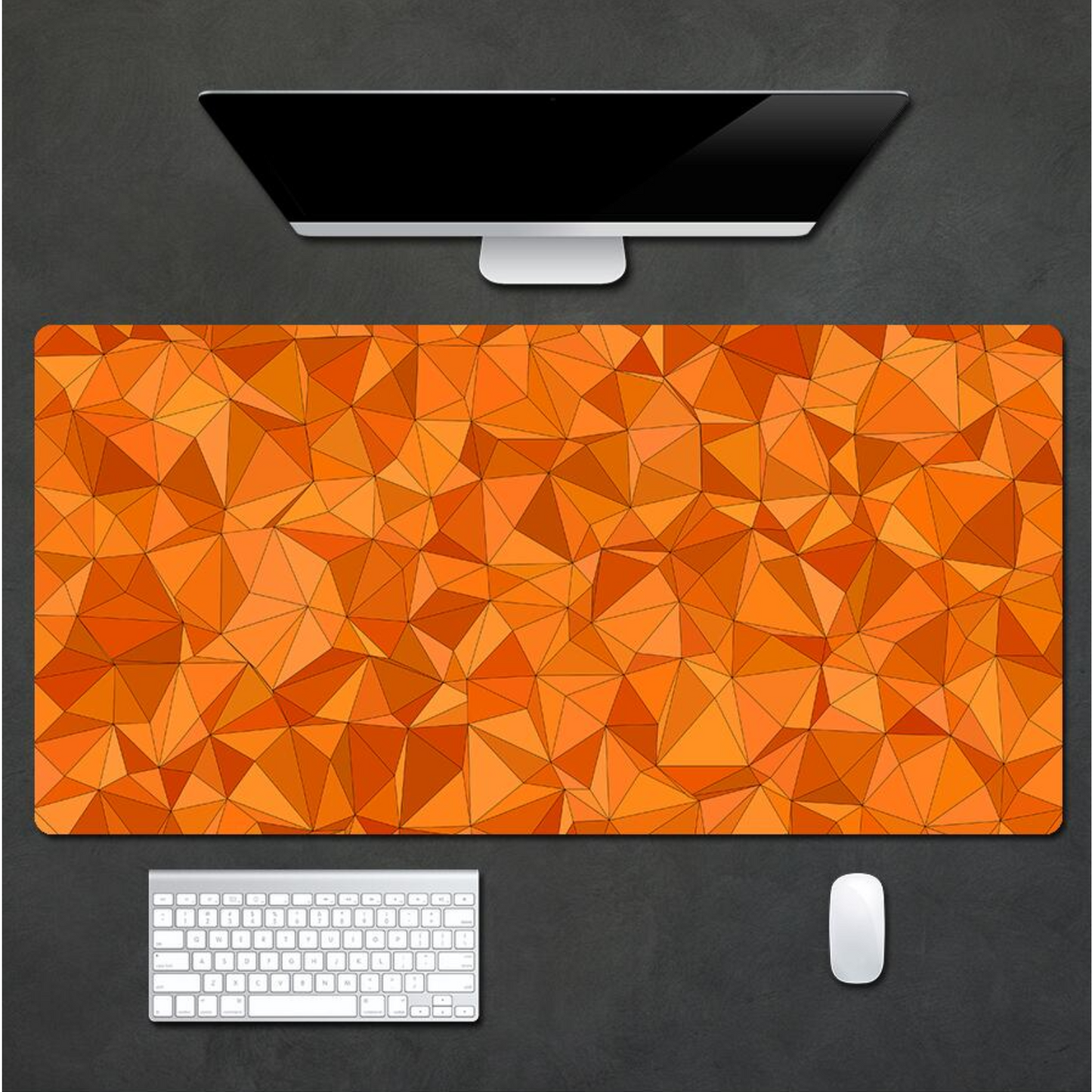 Desk Pad - Geo Orange