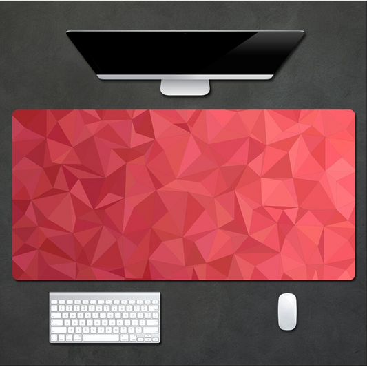 Desk Pad - Geo Red